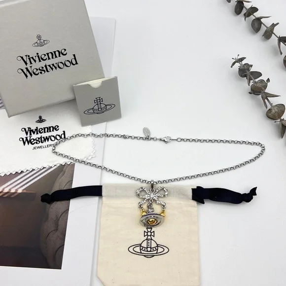 Vivienne Westwood Saturn Bell Necklace - Picture 10 of 10